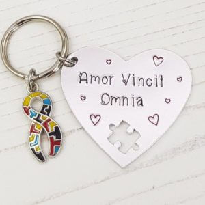 Stamped With Love - Amor Vincit Omnia Keyring