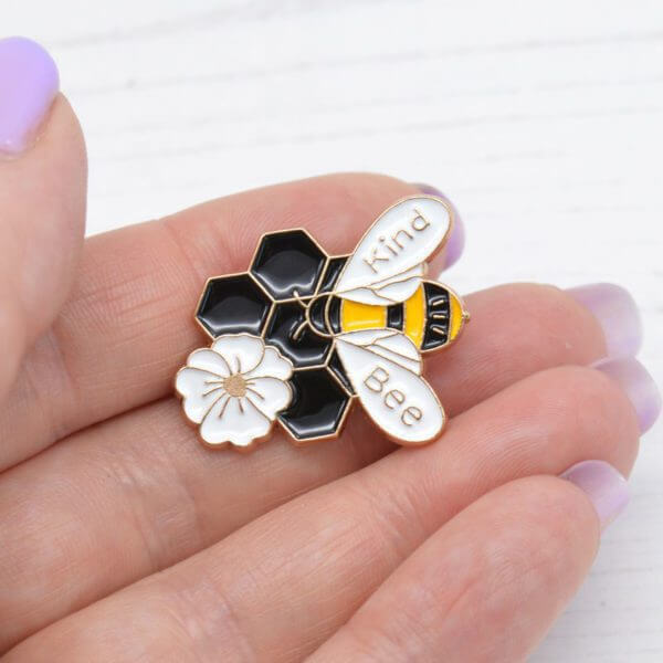 Stamped With Love - Bee Kind Enamel Pin Badge