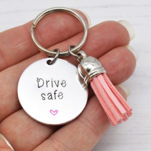 Stamped With Love - Mini Motivation - Drive Safe Keyring