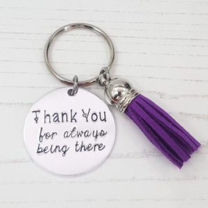 Stamped With Love - Mini Motivation - Thank You for always being there Keyring
