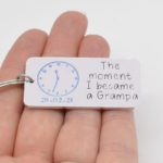 The Moment I Became a Grampa Keyring