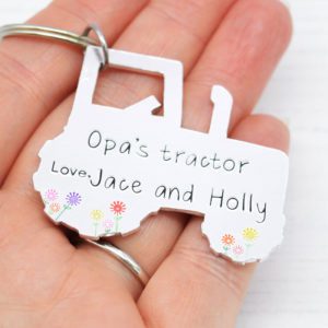 Stamped With Love - Opa's Tractor Keyring