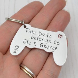 Stamped With Love - Dada belongs to Game Controller Keyring