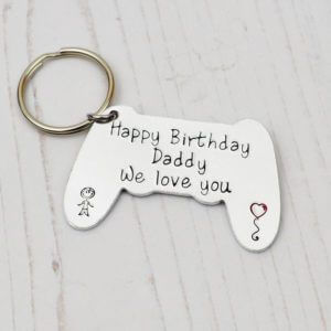 Stamped With Love - Happy Birthday Daddy Controller Keyring