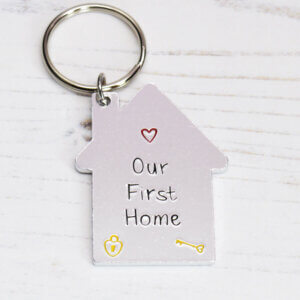 Stamped With Love - Our First Home Keyring
