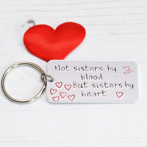 Stamped With Love - Sisters by Heart Keyring