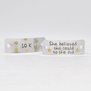 Stamped With Love - She Believed She Could Trainer Tags