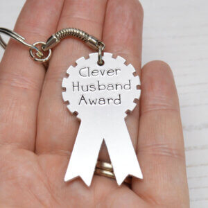 Stamped With Love - Clever Husband Award Keyring