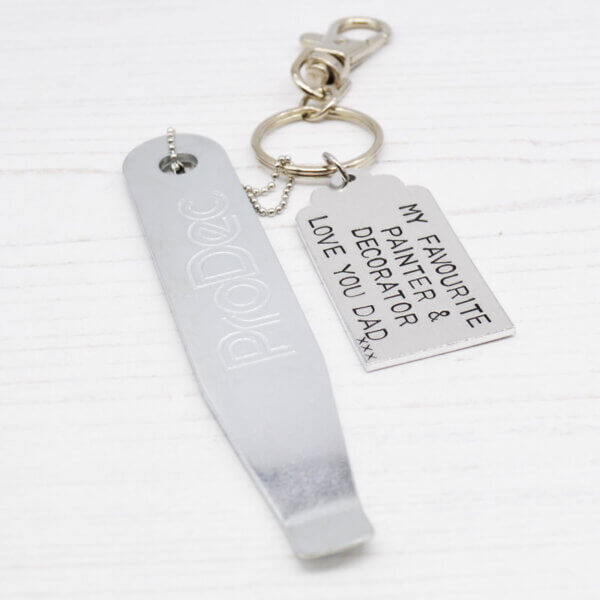 Stamped keychain clearance