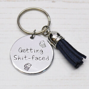 Stamped With Love - Getting Shit-Faced Keyring