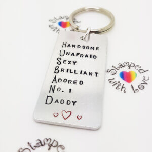 Stamped With Love - Husband Keyring