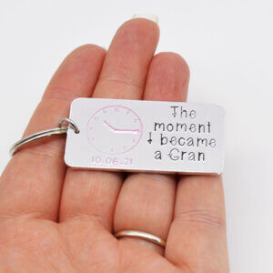 Stamped With Love - Moment I became a Gran Keyring