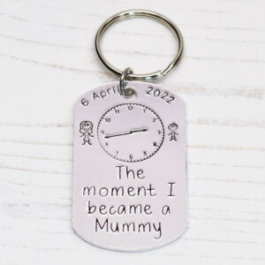 Stamped With Love - Moment I became a Mummy Keyring