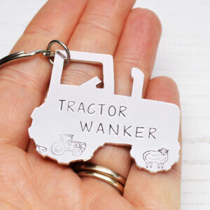 Stamped With Love - Tractor Wanker Keyring