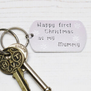 Stamped With Love - Happy first Christmas as my Mummy Keyring