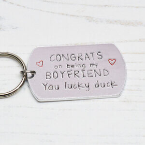 Stamped With Love - Congrats on being my Boyfriend Keyring