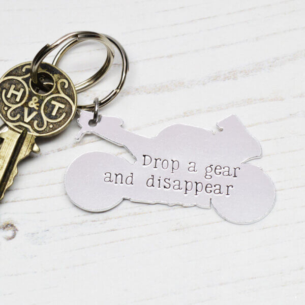 Stamped With Love - Drop a Gear Motorbike Keyring