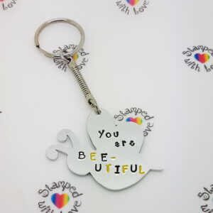 Stamped With Love - BEE-utiful Keyring