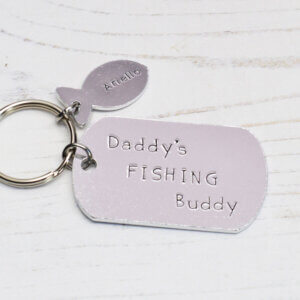 Stamped With Love - Daddy's Fishing Buddy Keyring