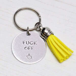 Stamped With Love - Mini Motivation Keyring - Fuck Off