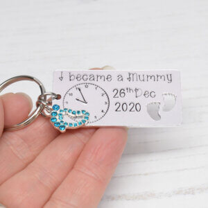 Stamped With Love - I became a Mummy with Charm Keyring
