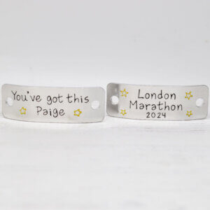 Stamped With Love - Personalised London Marathon Trainer Tags