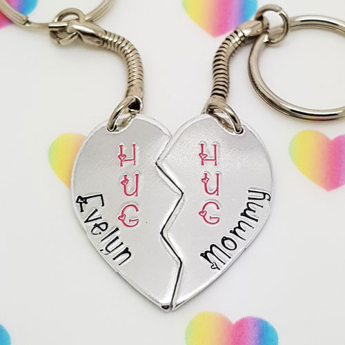 Help and Advice for Little Ones Starting in Year R - Personalised HUG keyring